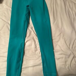 lululemon wunder train green contour fit Leggings size 8